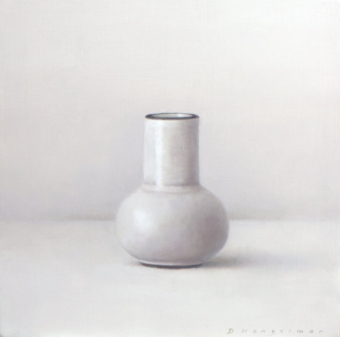 Wit vaasje, oil on panel, 20 x 20 cm (sold)